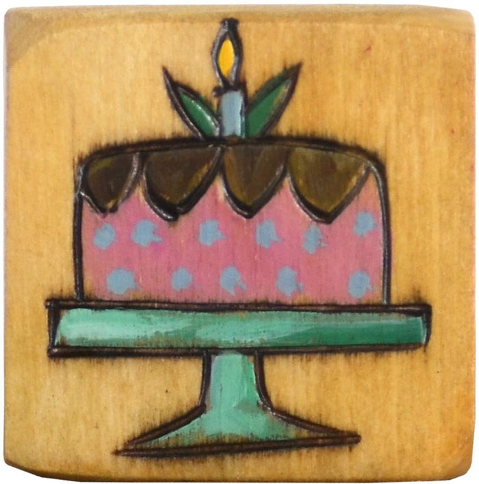 Small Perpetual Calendar Magnet | Birthday Cake 2
