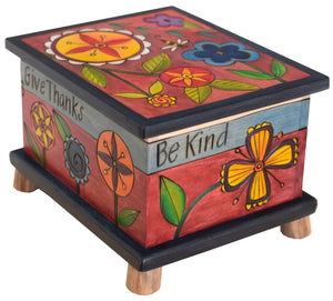 Recipe Box – Gorgeous red contemporary floral box design