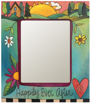 8"x10" Frame –  Happily Ever After frame with home and sunset on the horizon motif