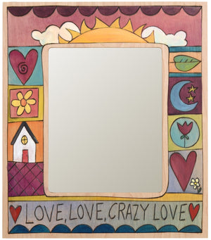 8"x10" Frame –  Love, Love, Crazy Love frame with sunset motif