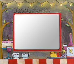 8"x10" Frame –  "Cherish Friends" evening picnic and dinner party frame