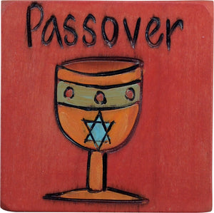 Large Perpetual Calendar Magnet –  "Passover" magnet with Star of David goblet