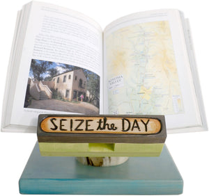 Cookbook and Tablet Stand –  Seize the Day cookbook and tablet stand with flower motif