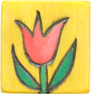 Small Perpetual Calendar Magnet –  Bright flower icon to mark the first day of Spring