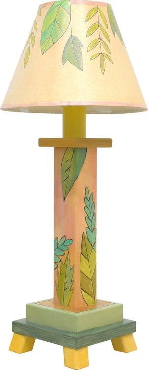 Milled Candlestick Lamp –  Sweet and simple foliage lamp motif