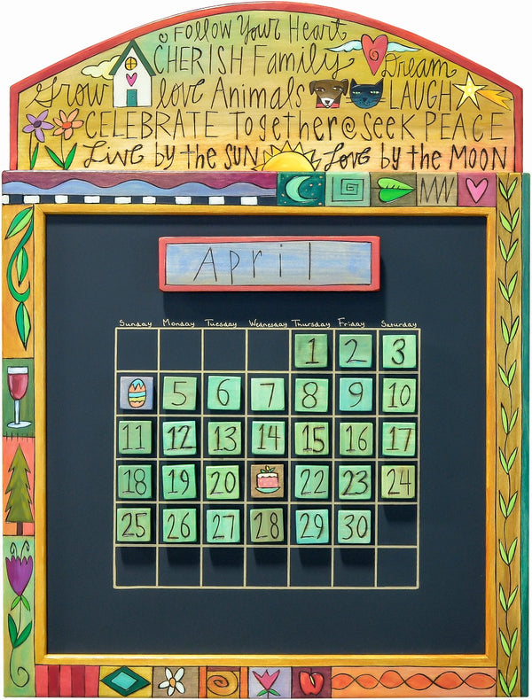Small Perpetual Calendar – Motivational and inspirational phrase themed small perpetual calendar will surely brighten your day