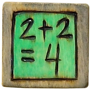 Small Perpetual Calendar Magnet – Chalkboard with math problem to mark school events for your kiddos