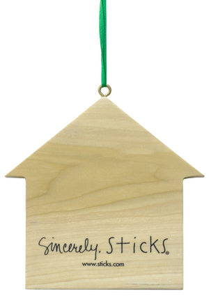 "Paw-fect Place" House Ornament– House ornament that shows how much you love your dog. Back Side