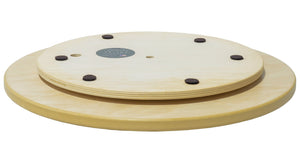 "Playful Day" Lazy Susan – Our traditional floating icon lazy susan motif back view