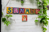 Example of Sincerely, Sticks "R" alphabet letter plaque to spell out Summer