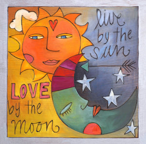 "Happy Jack" Plaque – The sun and moon light up the sky on this plaque front view