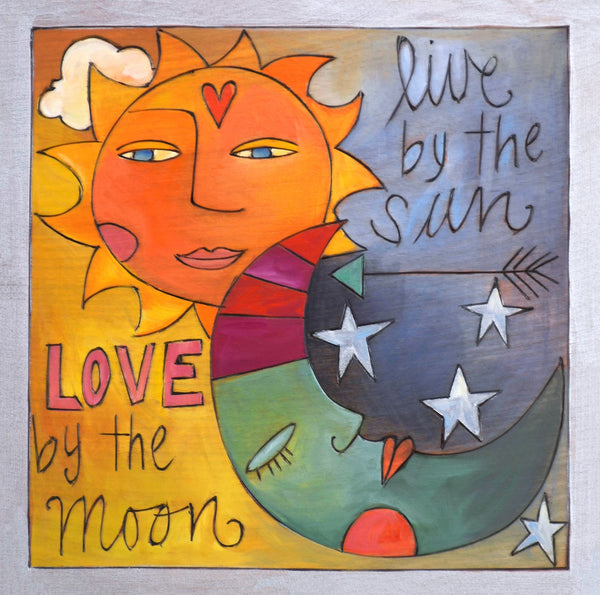 "Happy Jack" Plaque – The sun and moon light up the sky on this plaque front view