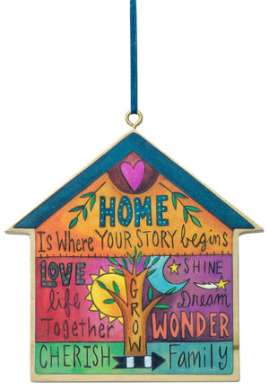 "Chez Vous" House Ornament– Never forget that home is where your story begins