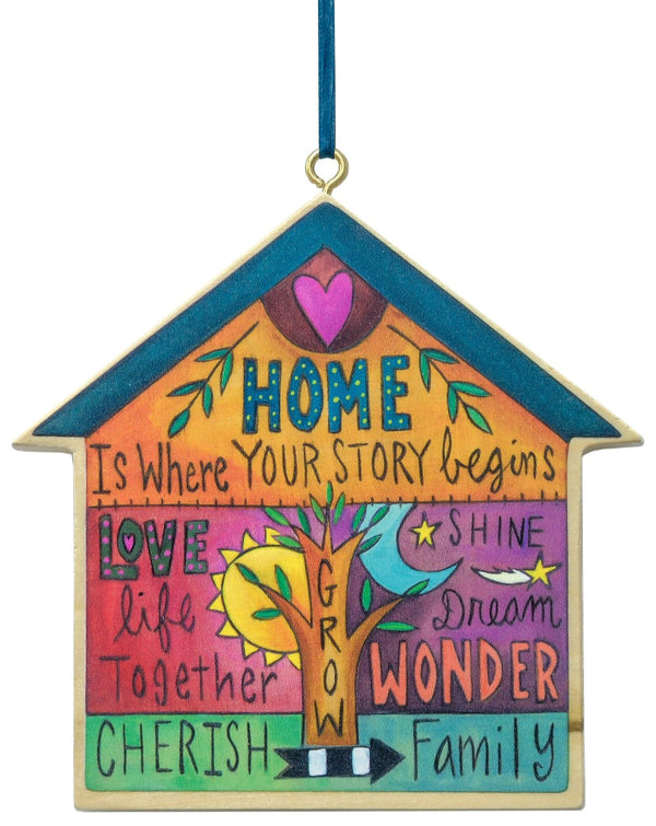 "Chez Vous" House Ornament– Never forget that home is where your story begins