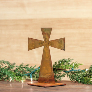 Contemporary Collectible Cross – A sweet little tabletop cross that's perfect to display for Christmas, Easter, or all year round main view