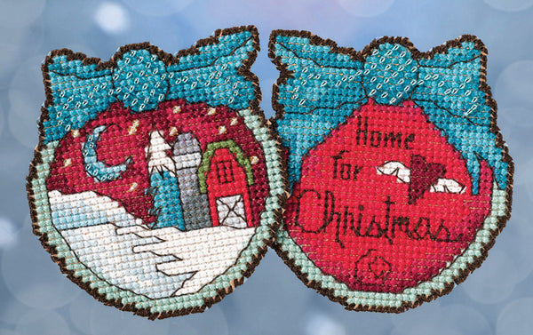 "Home for Christmas" Cross Stitch Kit Ornament