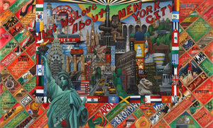 WWLA New York City Plaque –  "What We Love About New York City" plaque with beautiful scene of NYC motif