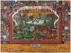 WWLA Iowa State University Poster –  "What We Love About Iowa State University" poster with beautiful scenes of campus in all four seasons motif