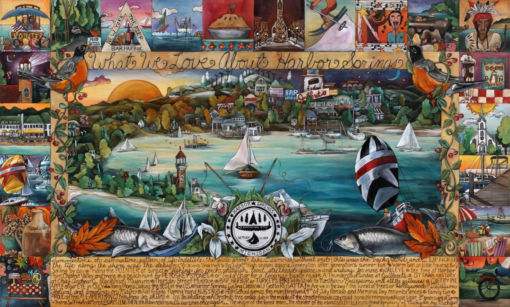 WWLA Harbor Springs Lithograph –