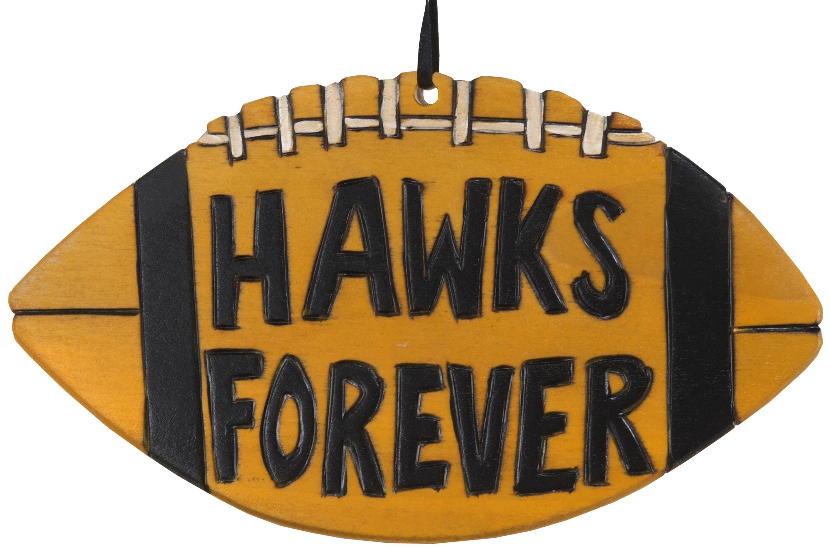 University of Iowa Ornament –  Adorable football ornament honoring U of I,