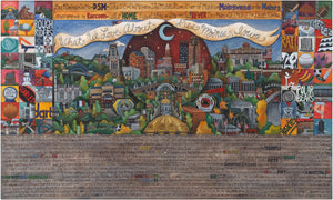 WWLA Des Moines Plaque –  "What We Love About Des Moines" plaque with beautiful Des Moines skyline motif