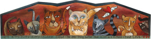 Door Topper –  Elegant and neutral palette cat themed door topper