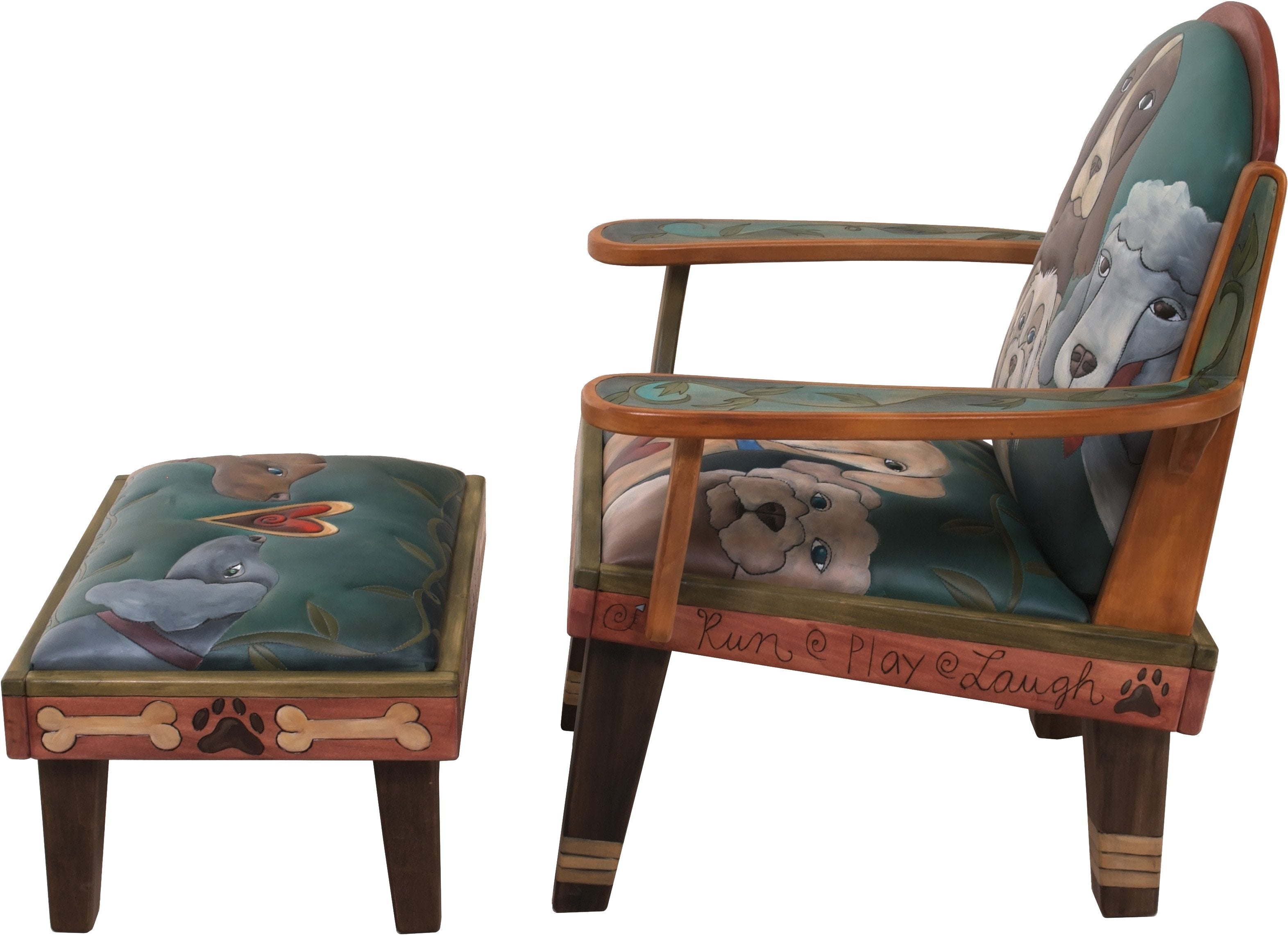 Friedrich's Chair and Matching Ottoman –