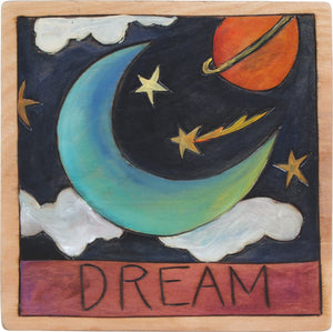7"x7" Plaque –  "Dream" night sky design
