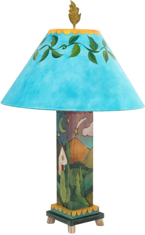 Box Table Lamp –  Landscape themed colorful and contemporary table lamp