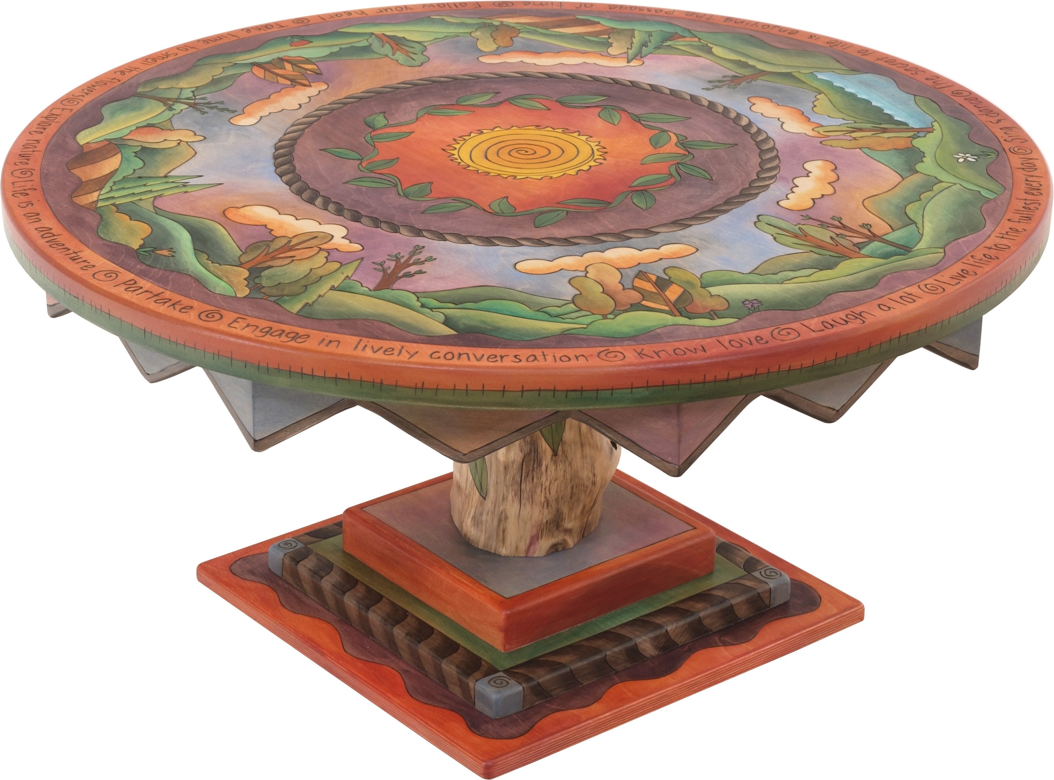 Round Coffee Table –
