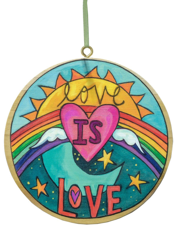 "Show Love" Circle Ornament