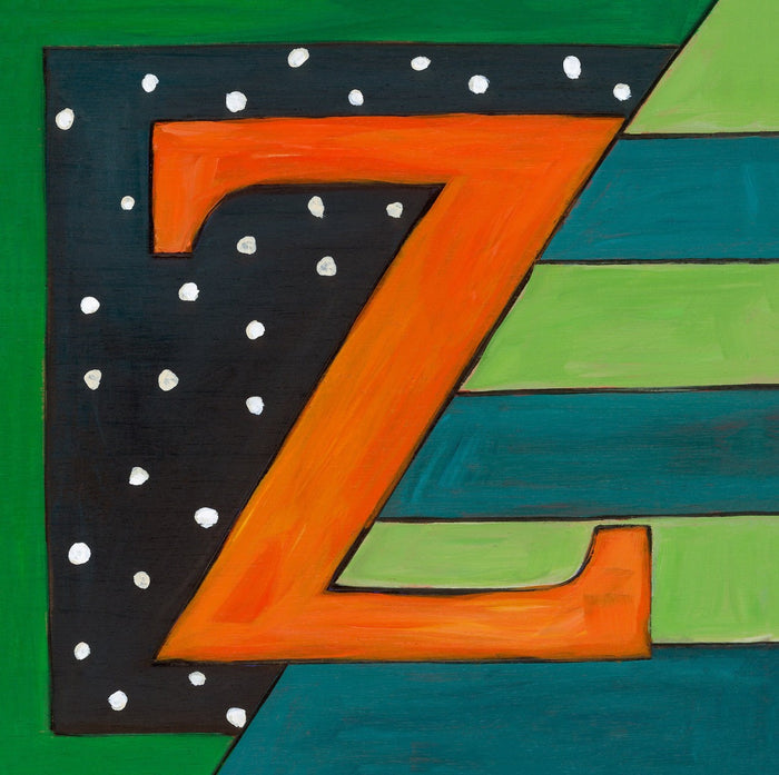 "Z" Alphabet Letter Plaque