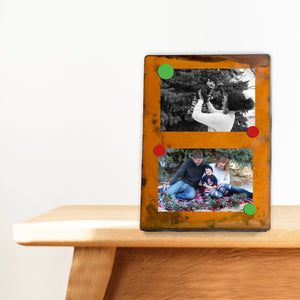 Tall Magnetic Frame – Say goodbye to fussy glass and incorrect print sizes, this frame accommodates several prints in one example with christmas photos