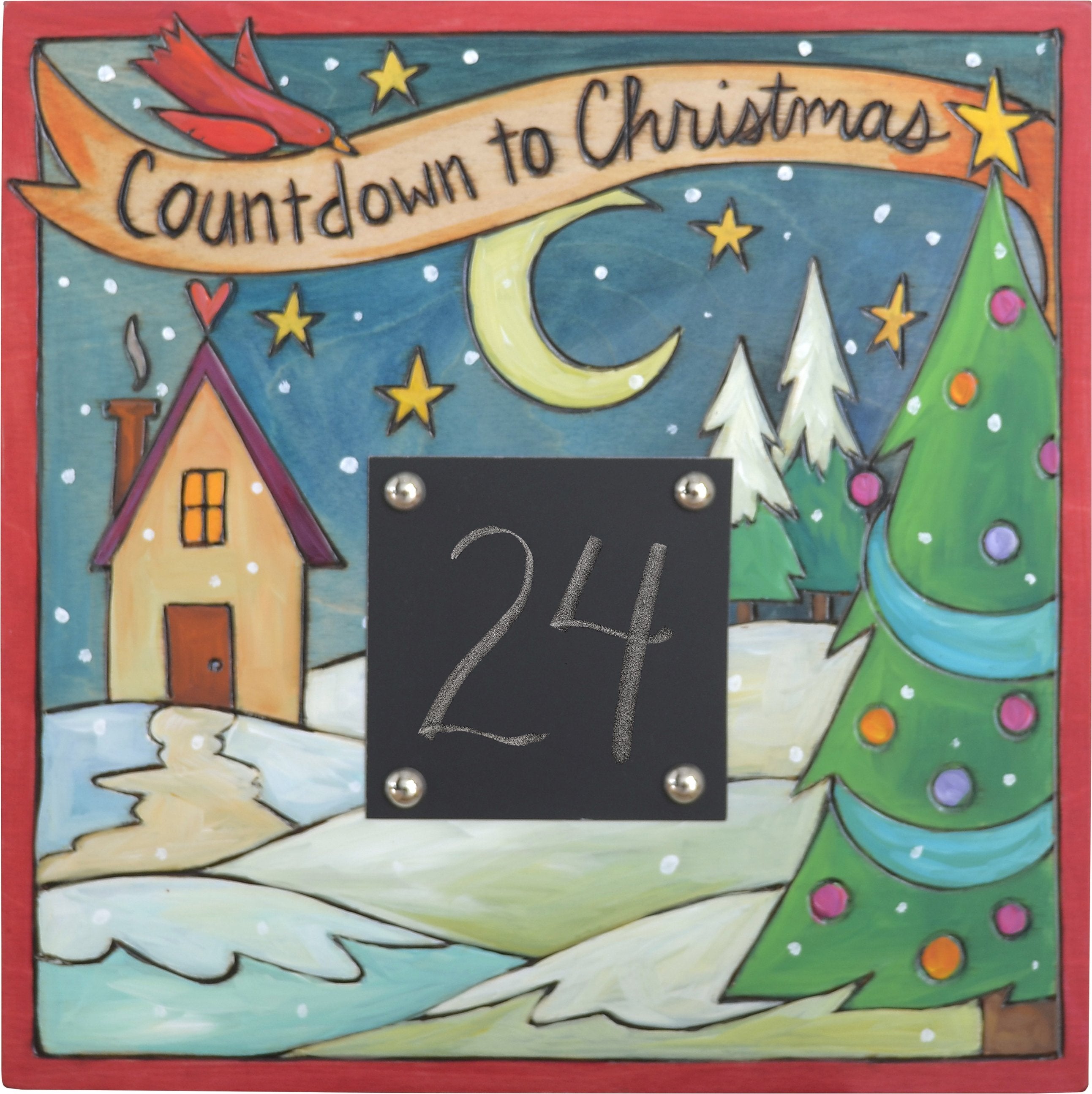 Handmade Christmas Countdown Plaques | Sticks Handmade