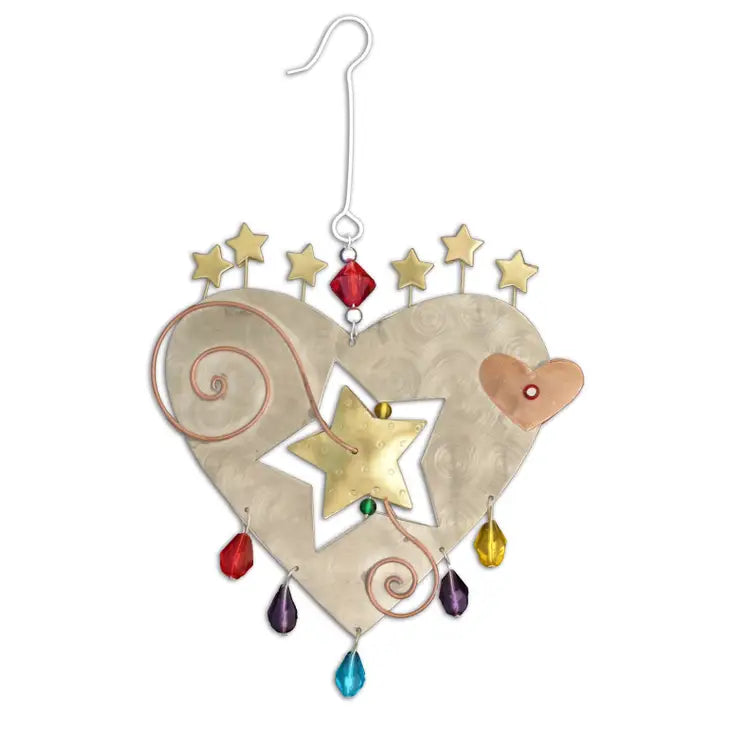 Startburst Heart Ornament