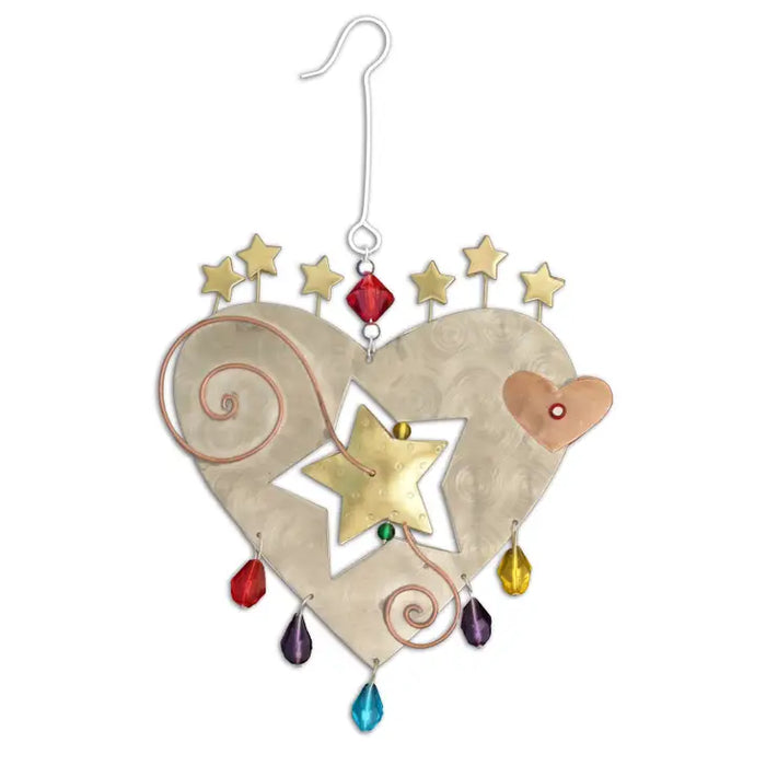 Startburst Heart Ornament