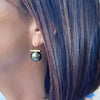 Caviar Pebble Pearl Earrings (Gold)