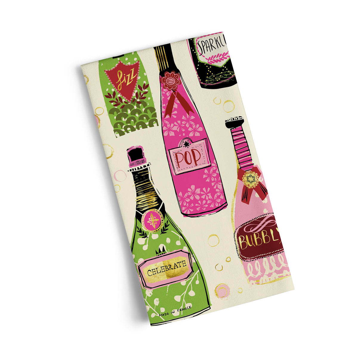 Bubble Pop Fizz Cotton Tea Towel