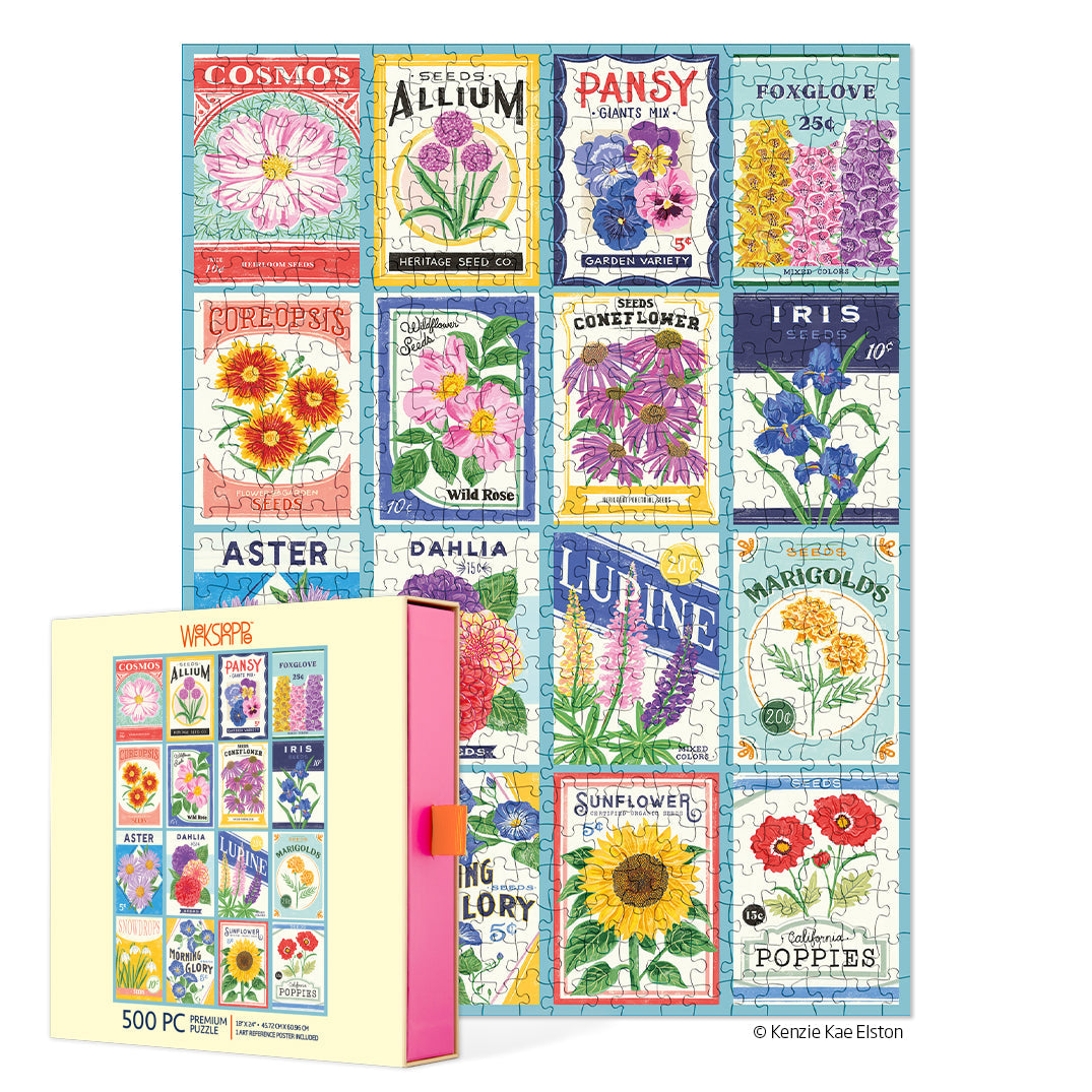 500 Piece Puzzle | Seed Packets