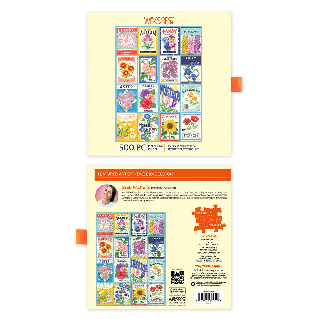 500 Piece Puzzle | Seed Packets