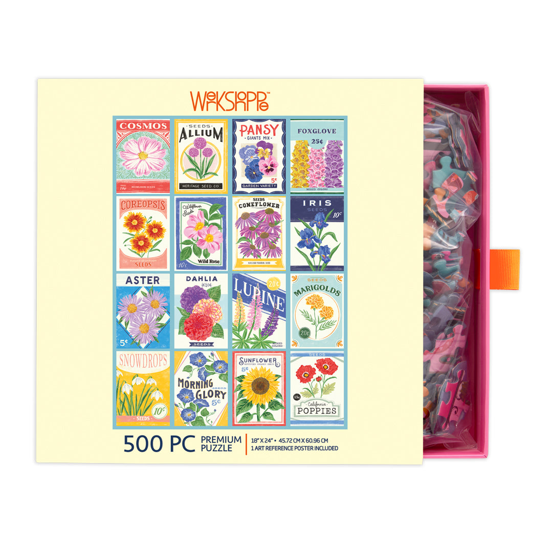 500 Piece Puzzle | Seed Packets