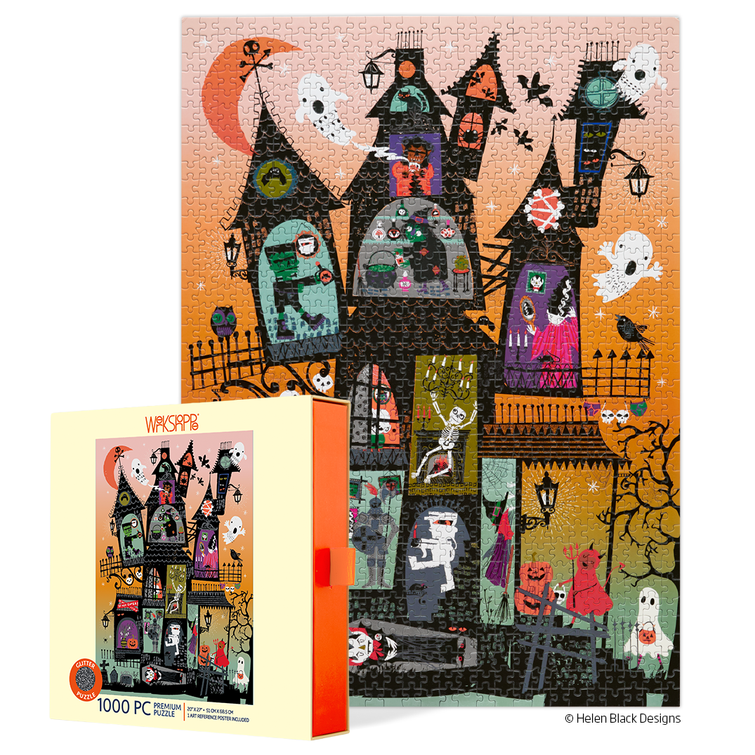 Haunted House 1000 Piece Halloween Puzzle