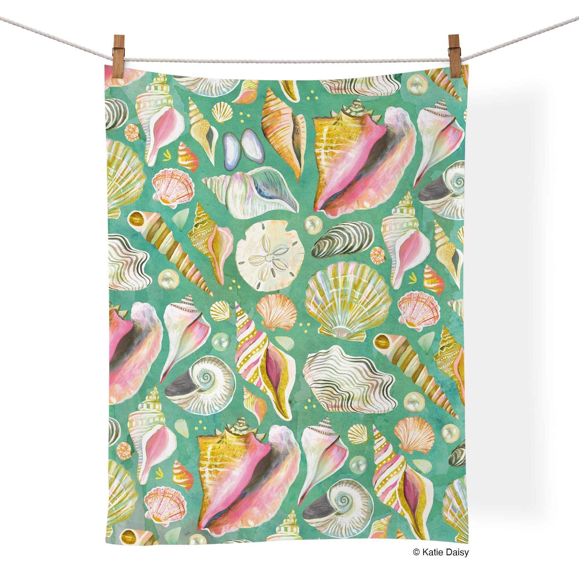Cotton Tea Towel | Shell Collector