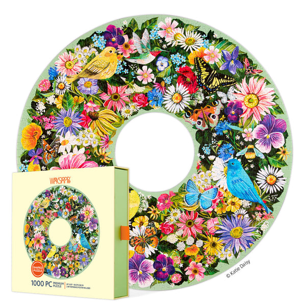 1000 Piece Puzzle | Spring Floral Wreath