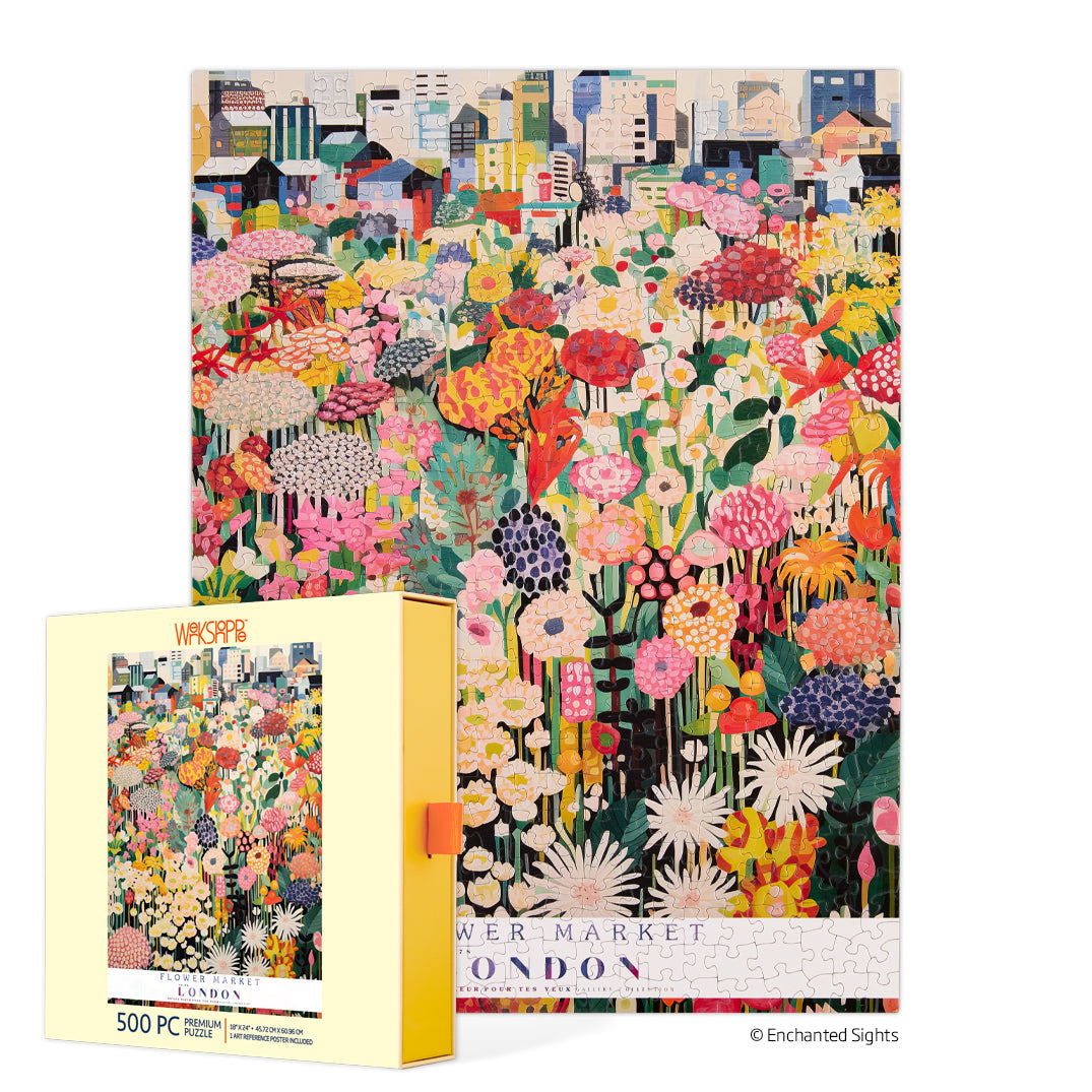 500 Piece Puzzle | London Flower Market