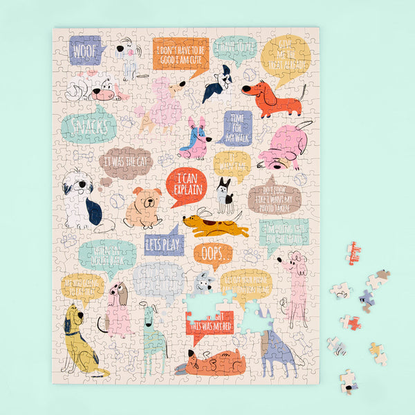 If Dogs Could Talk 500 Piece Puzzle