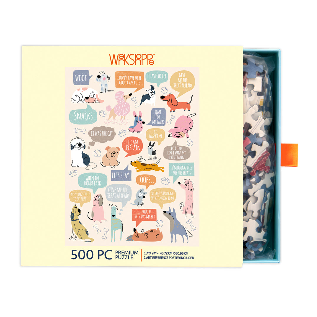 500 Piece Puzzle | If Dogs Could Talk