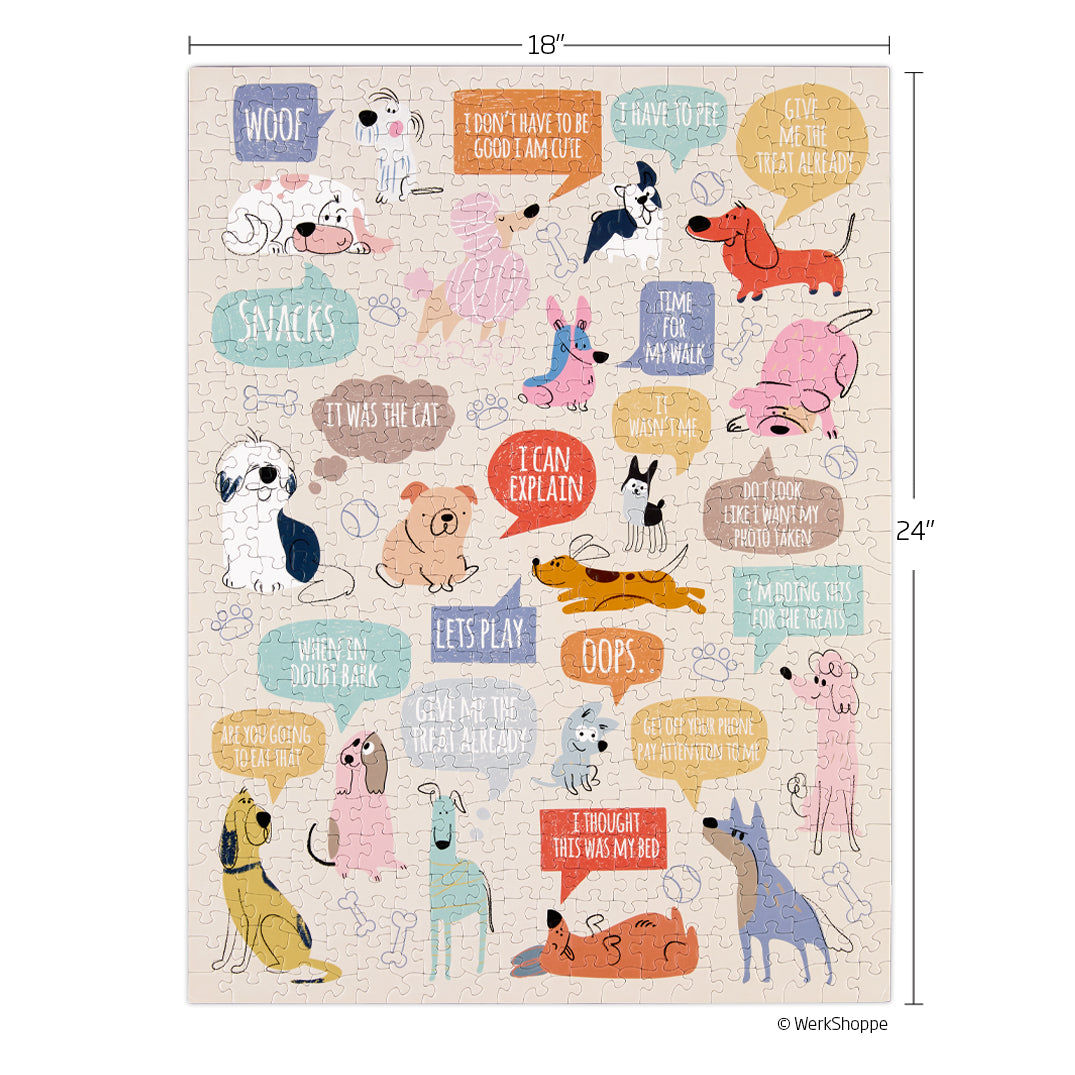 500 Piece Puzzle | If Dogs Could Talk