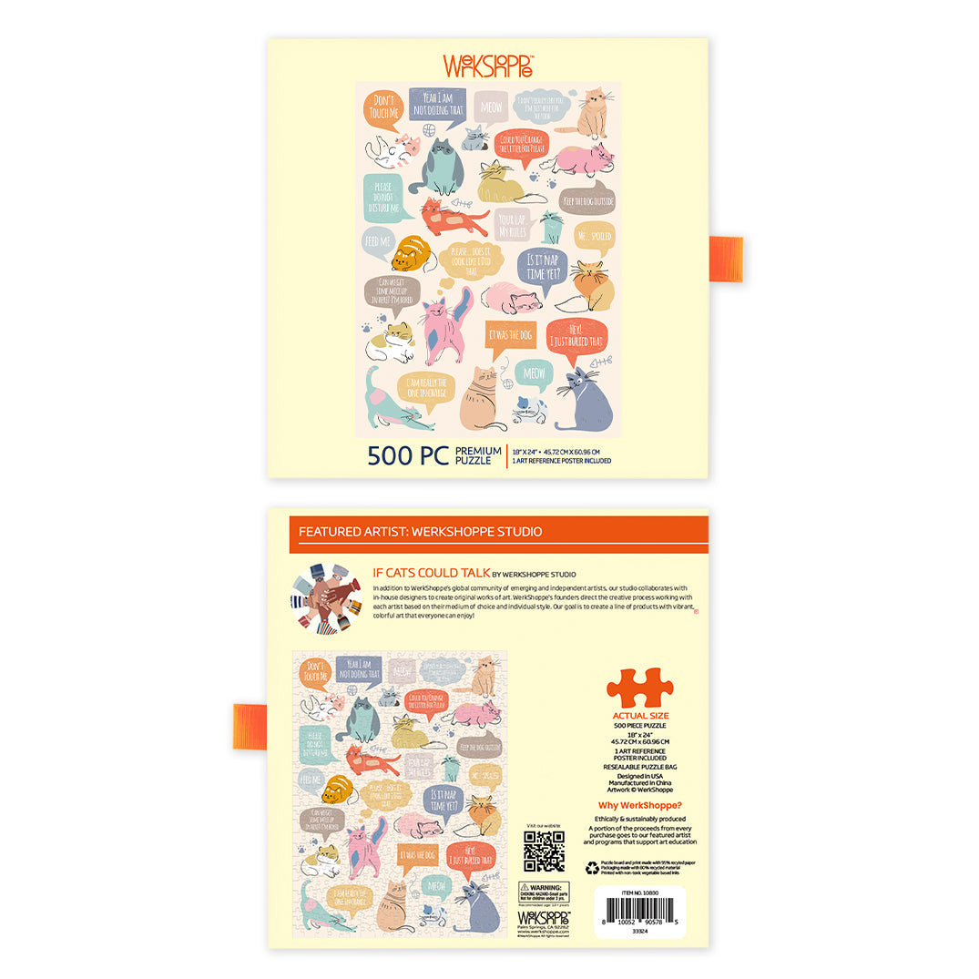 If Cats Could Talk 500 Piece Puzzle