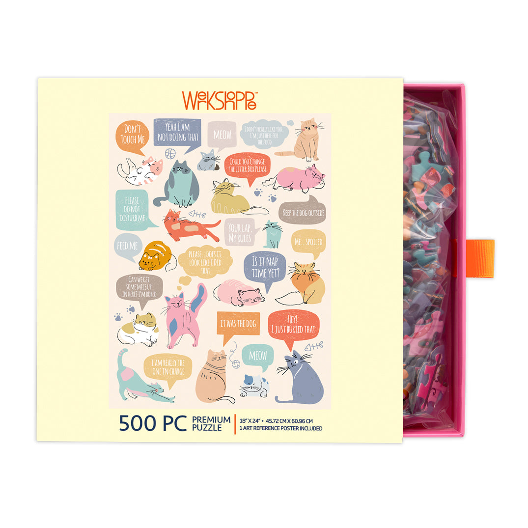 If Cats Could Talk 500 Piece Puzzle
